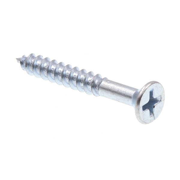 Prime-Line Wood Screw, Flat Head Phillip Drive No. 8 X 1-1/4in Zinc Plated Steel 100PK 9035166 - main